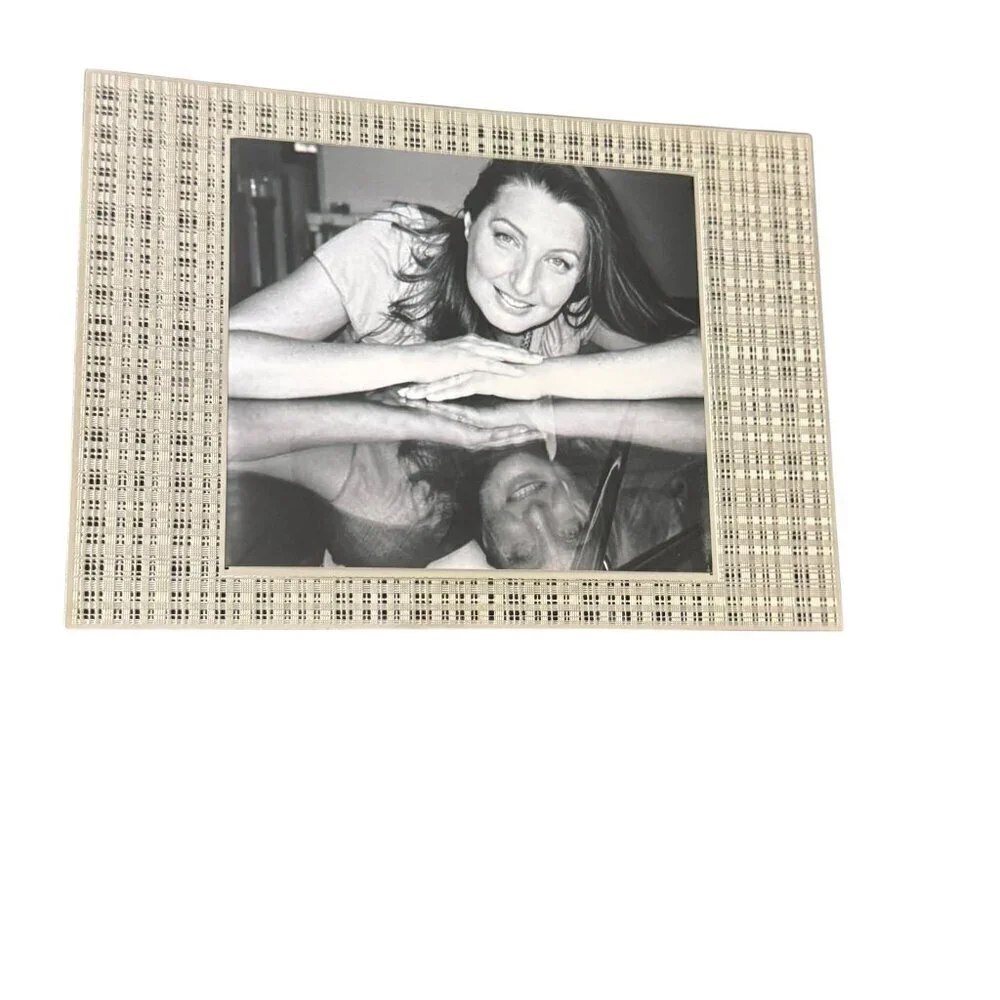 Metalace Art of Lace on Metal Handmade Picture Frame Modern Silver Pattern